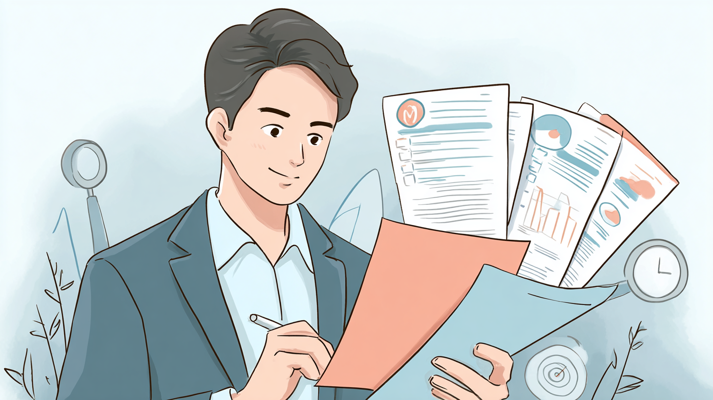 応募書類を一緒に確認しながら改善するイメージ