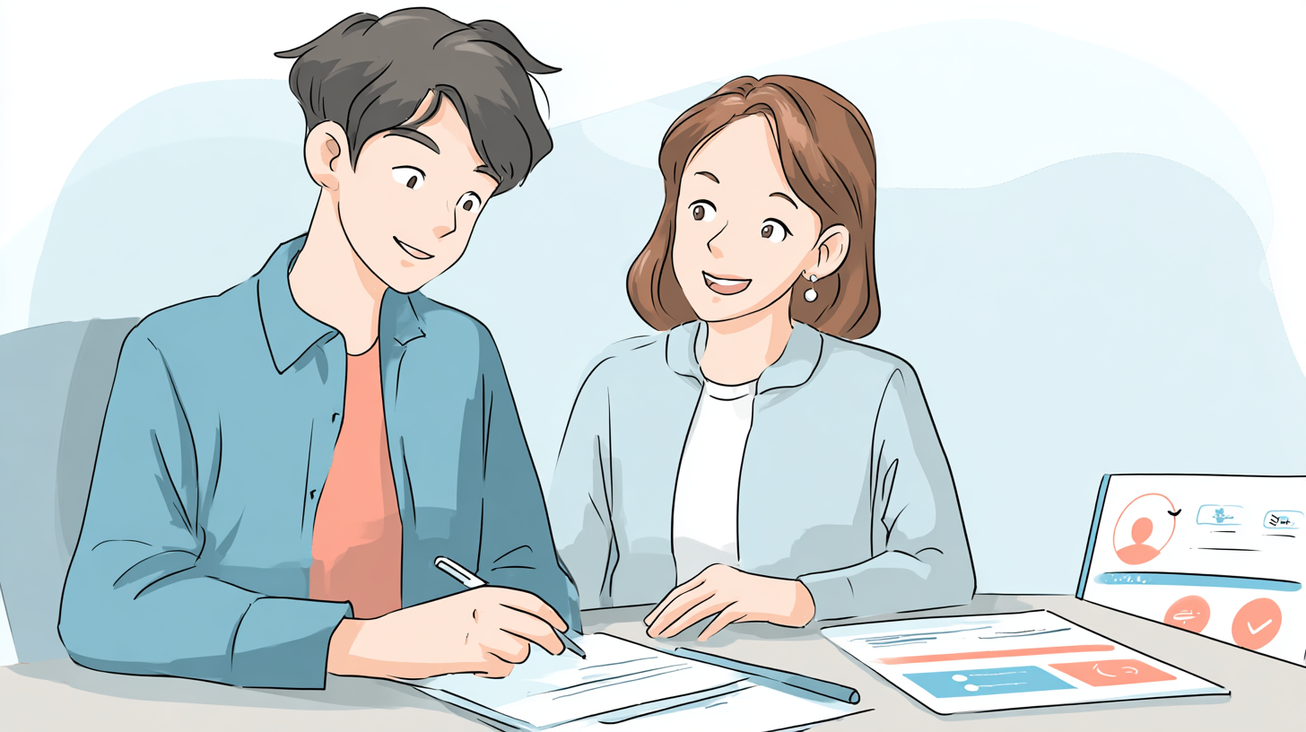 転職の方向性や求人選びを一緒に整理するイメージ